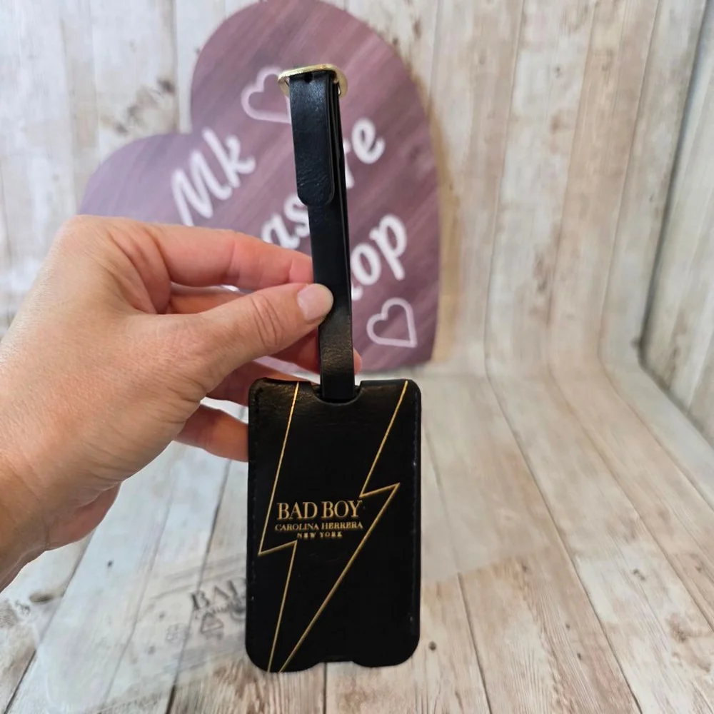Unisex Carolina Herrera Black Luggage Tag One Size